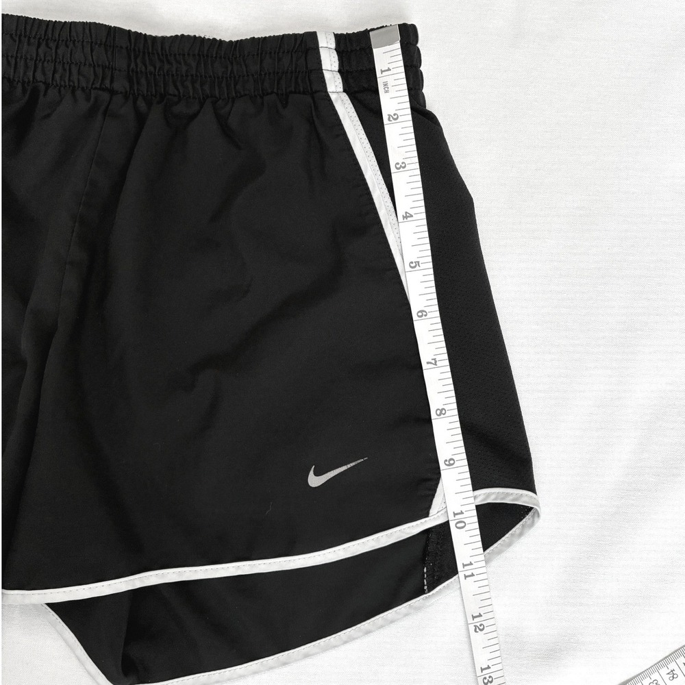 Nike Dri-FIT Shorts Black White Women's Size Small 3.75 Inch Inseam - Picture 9 of 10